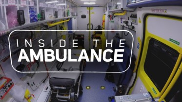 Inside the ambulance
